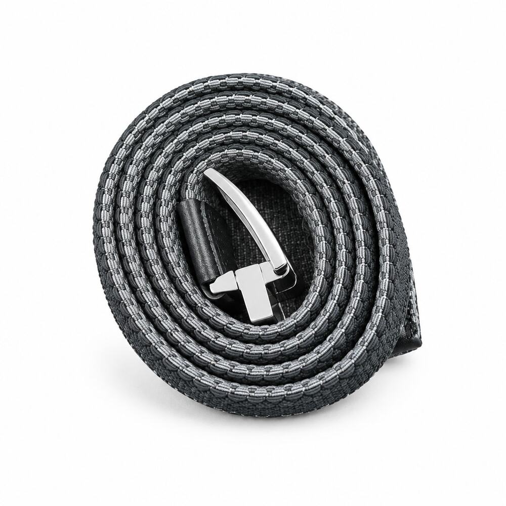 Tommy Bahama Men's Reversible Stretch Braided Belt Black Grey L/XL 38-42 Golf